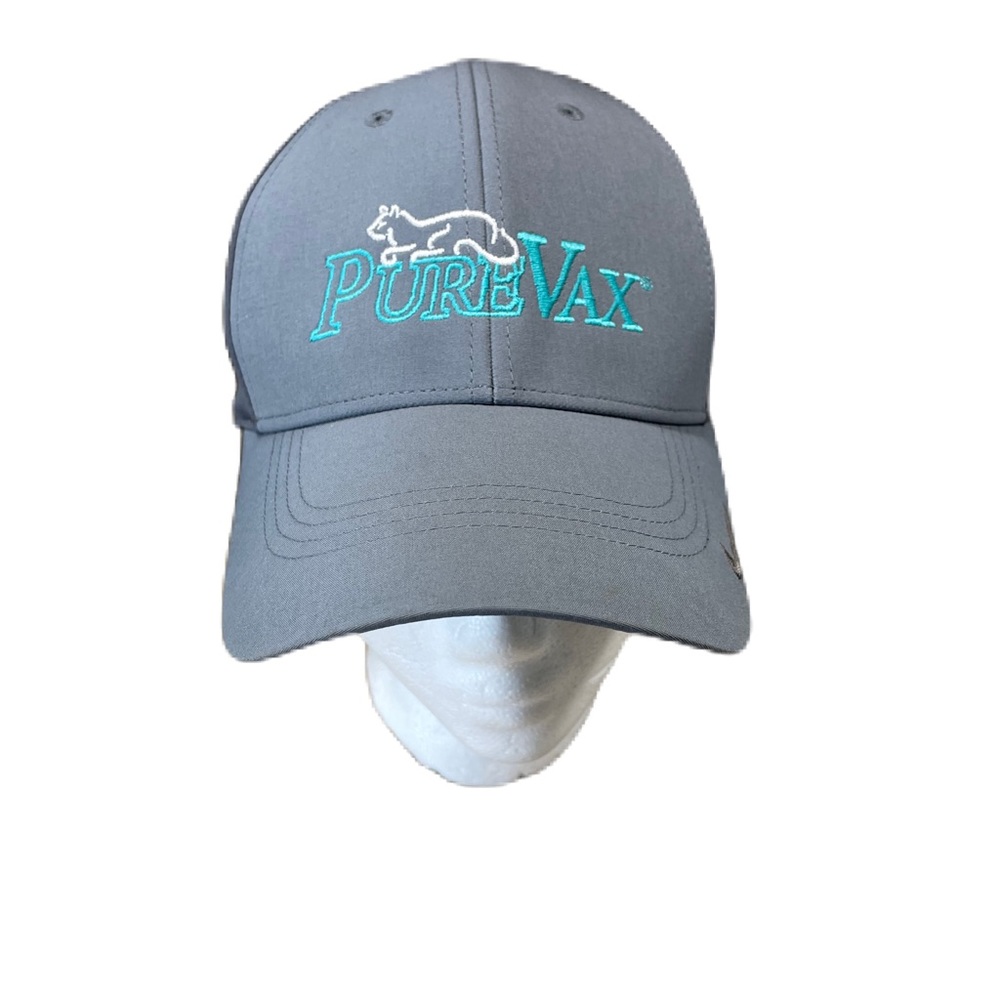 Nike Hat Adult Unisex OSFM Grey Legacy91 Pure Vax Dri-Fit Strapback Golf Cap